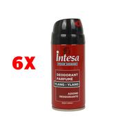 6 X Intesa Pour Homme Deodorante Parfume Ylang Ylang 150 Ml Body Spray