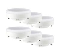 6 X LED Lampadina 10W GX53 Opaco Lampada Super Chiaro 932lm Bianco Caldo 2700K [EEK: F]