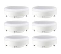 6 X LED Lampadina 7W GX53 Matt 598Lm Luce Fredda 6500K Luce Diurna