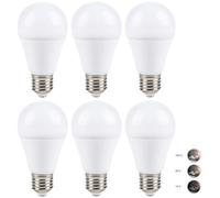 6 X LED Lampadina 9W=60W E27 3-Stp-Dim Bianco Caldo 2700K Dimmbar Interruttore