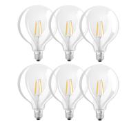 6 X Ledvance LED Filamento G125 Globo 7W = 60W E27 Chiaro 806lm Caldo 2700K [EEK: E]
