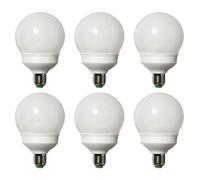 6 X LightMe Esl Risparmio Energetico G95 Globe 15W E27 798lm 827 Bianco Caldo