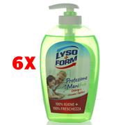 6 X Lysoform Protezione Mani Sapone Liquido Fresh Deterge E Rimuove I Batteri 1