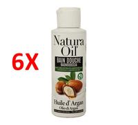 6 X Natura Oil Bagnodoccia Olio Di Argan 100 Ml