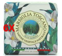 6 X Nesti Dante Saponetta Marsiglia Alga Marina 200 Gr