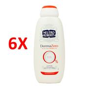 6 X Neutro Roberts Bagnodoccia Dermazero Ipoallergenico 450 Ml