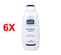 6 X Neutro Roberts Shampoo Neutro Uso Frequente Tutti I Tipi Di Capelli Con Oli