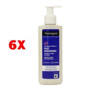 6 X Neutrogena Crema Mani Assorbimento Rapido Con Erogatore 150 Ml