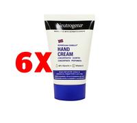 6 X Neutrogena Crema Mani Profumata Blu 50 Ml Glicerina + Vitamina E