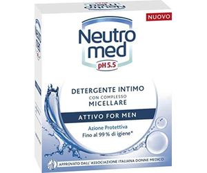 6 X NEUTROMED DETERGENTE INTIMO CON COMPLESSO MICELLARE ATTIVO FOR MEN PH 5.5 200 ML