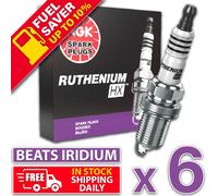 6 x NGK Ruthenium HX LFR6AHX-S 94122 aggiornamento per candele OEM batte...
