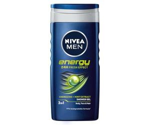 6 x NIVEA FOR MEN Energy Shower Gel 250ml by Nivea for Men