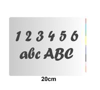 6 x numeri lettere adesivi 20 cm 179