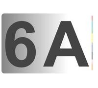 6 x numeri lettere adesivi 20 cm cifra a scelta camera d'albergo porta d'ingr...