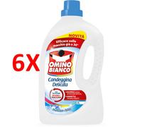 6 X Omino Bianco Candeggina Delicata Freschezza Alpina 2 Lt