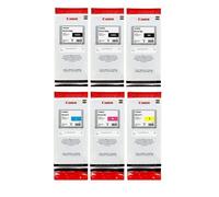 6 X Originale Inchiostro Canon iPF680 iPF685 iPF770 iPF785/PFI-207 300ml Set