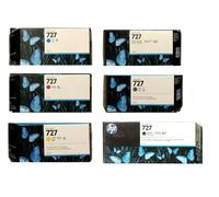 6 X Originale Inchiostro HP Designjet T930 T1530 T2530 / N.727 C1Q12A B3P19A