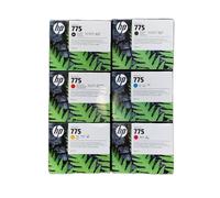 6 X Originale Inchiostro HP Designjet Z6 Pro / N.775 Vivido 1XB17A -1XB21A Set