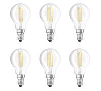 6 X Osram LED Filamento Gocce 4W=40Watt E14 Chiaro 470lm Caldo Schalter Dimmbar [EEK: F]