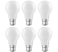 6 X Osram LED Filamento Lampadina A60 7W=60W B22d Matt 806lm Bianco Caldo 2700K [EEK: E]