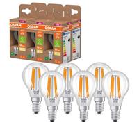 6 X Osram LED Filamento P45 Gocce 2,2W=40W E14 Trasparente Bianco Caldo Ultra [EEK: A]