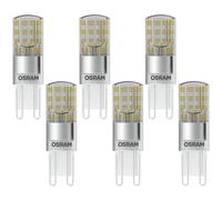 6 X Osram LED Lampadine Attacco A Pin 2,6W = 30W G9 Chiaro 320lm Warmwhite 2700K