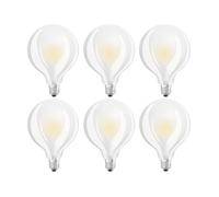 6 X Osram LED Star Classic Globe G95 8,5W=75W E27 Opaco 1055lm Bianco Caldo [EEK: D]