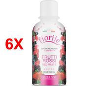 6 X Parisienne Fiorile Bagnoschiuma Frutti Rossi 1000 Ml