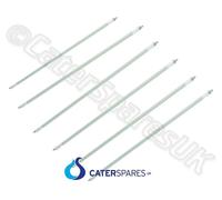 6 X PARRY ELIN00750 Vetro Quarzo BAR Elemento Riscaldante Pizza Grill 510mm 750W