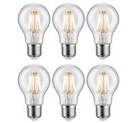 6 X Paulmann LED Filamento Retrò Agl Forma Pera 7,5W=60W E27 Bianco Caldo 2700K [EEK: F]