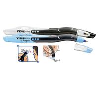 6 X Penna A Sfera Sinistra Maped Visio - In Inchiostro Nero O Blu O Misto