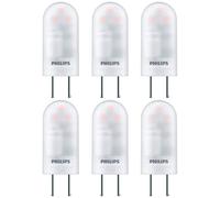 6 X Philips LED Lampadina a Innesto a Spillo 1,7W=20W GY6, 35 Opaco 12V 210lm [EEK: F]