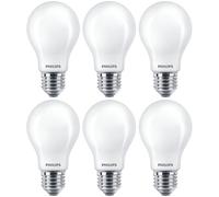 6 X Philips LED Pere A60 4,5W=40W E27 Opale Opaco 470lm Lampade Bianco Caldo [EEK: F]