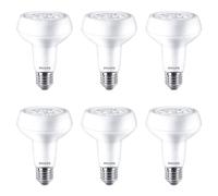 6 X Philips LED R80 Riflettore Corepro 7W=100W E27 Opaco 667lm Bianco Caldo [EEK: F]