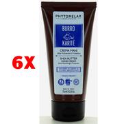 6 X Phytorelax Crema Mani Burro Di Karite Ultra Nutriente E Protettiva 75 Ml