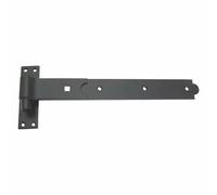6 X Piatto Gancio E; Fascia Capanno Cerniere Porta Acciaio Nero 350mm X 45mm X