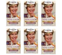 6 x Poly Palette Vital Color Intensive Crema per capelli 8-1 biondo cenere medio dall'aspetto naturale e di lunga durata, colorazione permanente anche su capelli bianchi, 115 ml (confezione da 6)