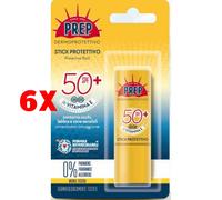 6 X Prep Solare Stick Protettivo Contorno Occhi, Labbra E Zone Sensibili Spf50+