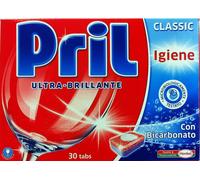 6 x PRIL Lavastoviglie Classic Igiene 30 Tabs 30 PEZZI