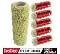 6 X ProDec 22.9cm Resistente Tessuto Ricariche Rullo Pittura Manica Medio Lungo