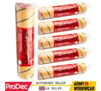 6 X Prodec 30.5cm Spessore Medio Tessuto Rullo Pittura Buste Emulsione &