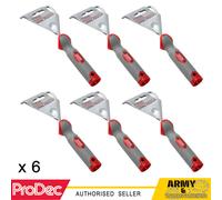6 X ProDec Advance 10.2cm Comoda Impugnatura Mini Rullo per Vernice Stick Trade