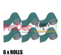 6 X Prodec Ali Ossido 5 Metri Rotolo Alluminio Carta Abrasiva Legno Sander Crack