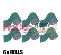 6 X Prodec Ali Ossido 5 Metri Rotolo Alluminio Carta Abrasiva Legno Sander Crack
