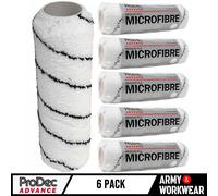 6 x ProDec Guscio Rullo Pittura 9" Microfibra Emulsion Medium Pile Smooth