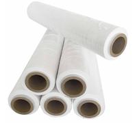 1 X ROTOLO BOBINA FILM ESTENSIBILE 50CM BIANCO 2,2KG 160M 30 MICRON IMBALLAGGI