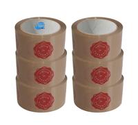 6 X ROTOLO NASTRO ADESIVO SILENT SIGILLO AVANA ECOMMERCE IMBALLO TRASLOCO