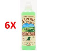 6 X Sapone Di Toscana Lavapavimenti Concentrato 50 Lavaggi 1 Litro Profumo Di P