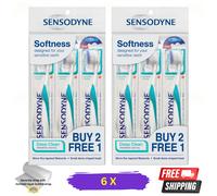 6 X Sensodyne Deep Clean Precision Spazzolino Morbido Per Denti Sensibili