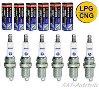 6 x silver-dr15ys (1334) CANDELE Autogas LPG CNG